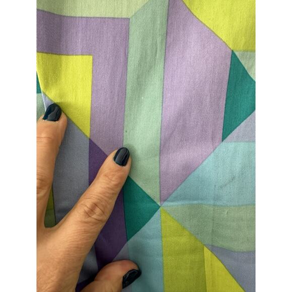 Bob Mackie Wearable Art Jacket Zip Front Geometric Pattern Pockets Size Large - Picture 9 of 16